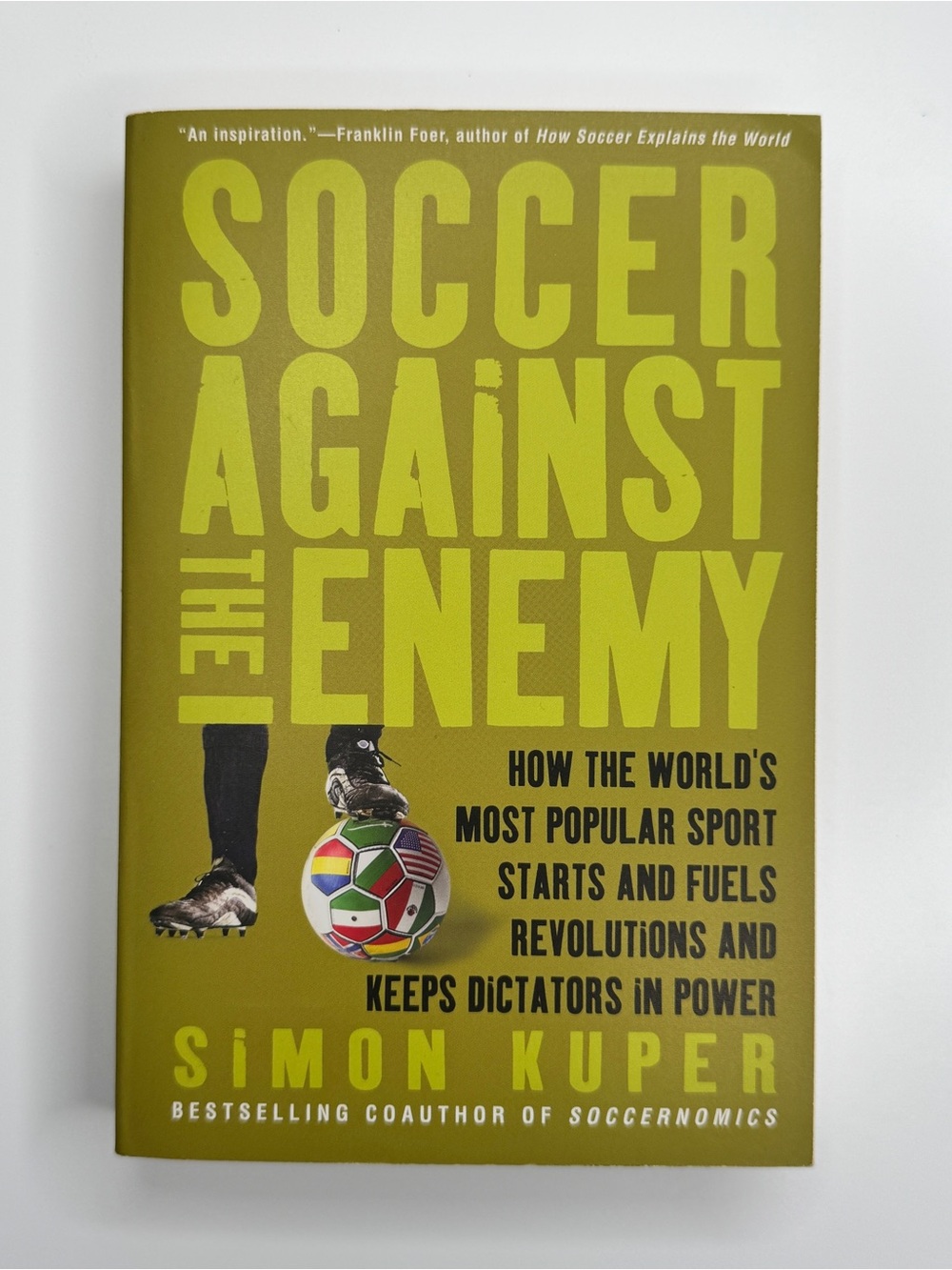 Soccer Against the Enemy Simon Kuper Paperback Soccer Politics Book